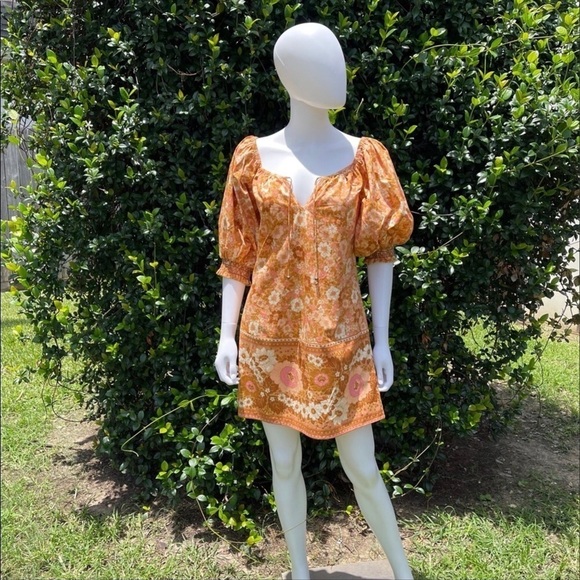 💋NWT SPELL & The Gypsy Collective Anne BoHo 70’s Tunic Dress - Picture 3 of 16